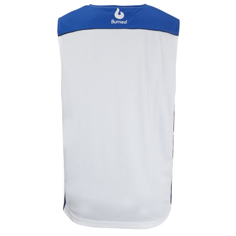 Burned Double Sided Jersey Blue White