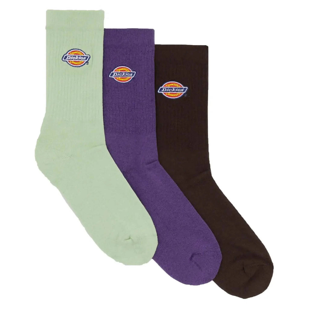 Valley Grove Sokken 3Pack Brown Purple Green