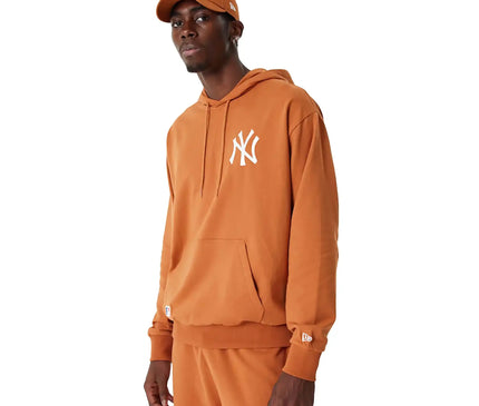New York Yankees League Essential Oversized Hoodie Orange