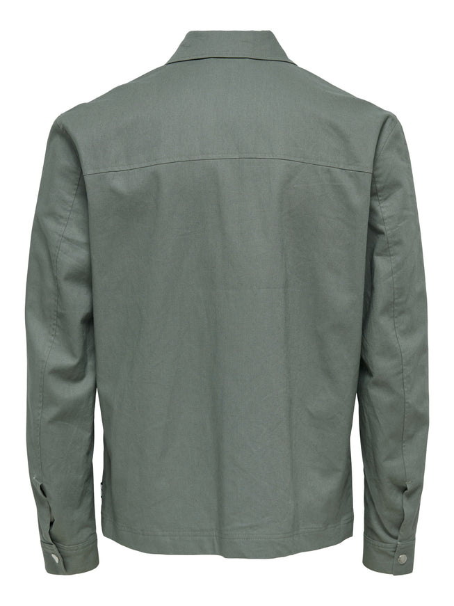 Marlon Linen Jacket Castor Grey