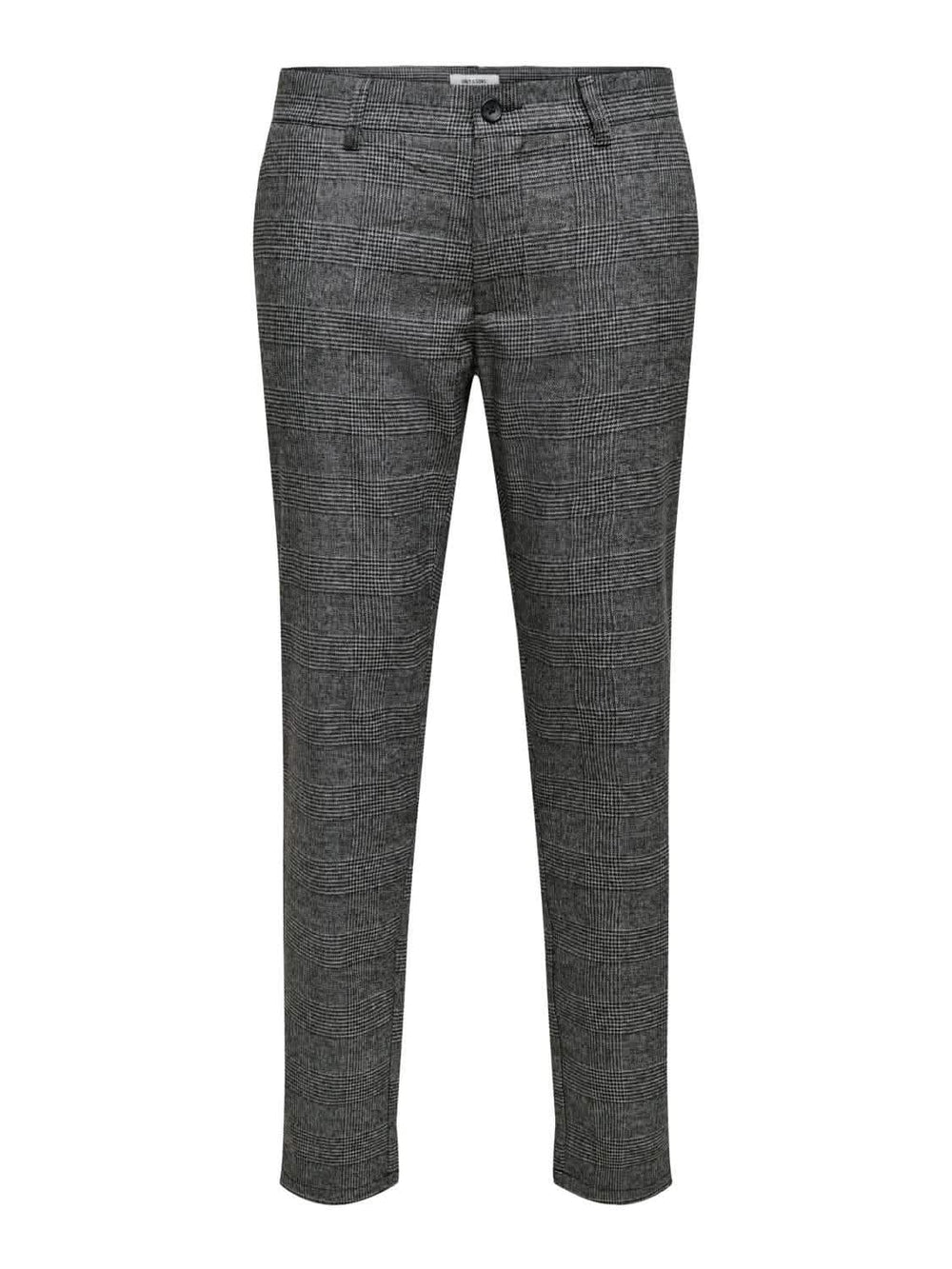 Mark Pants Check GW Medium Grijs Melange