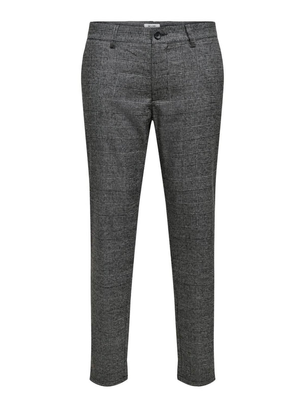 Mark Pants Check GW Medium grau Melange