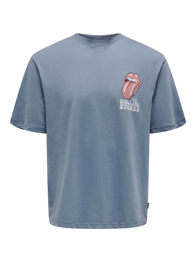 Only-&-Sons-Rolling-Stones-RLX-T-shirt-Flint-Stone-Front