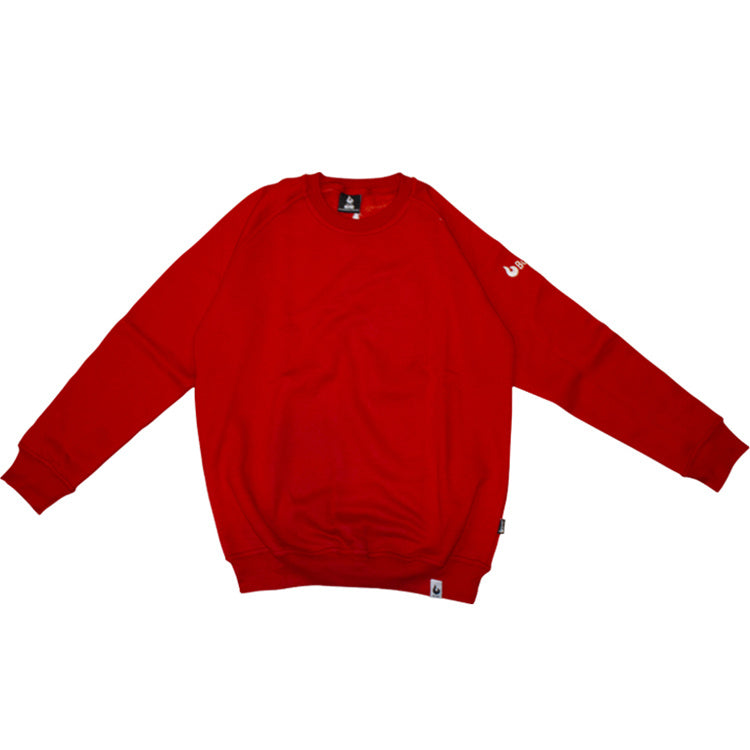 Burned Crewneck Red Raglan