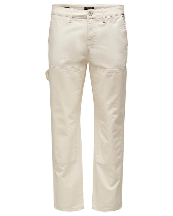 Edge Loose Workwear Pant Ecru