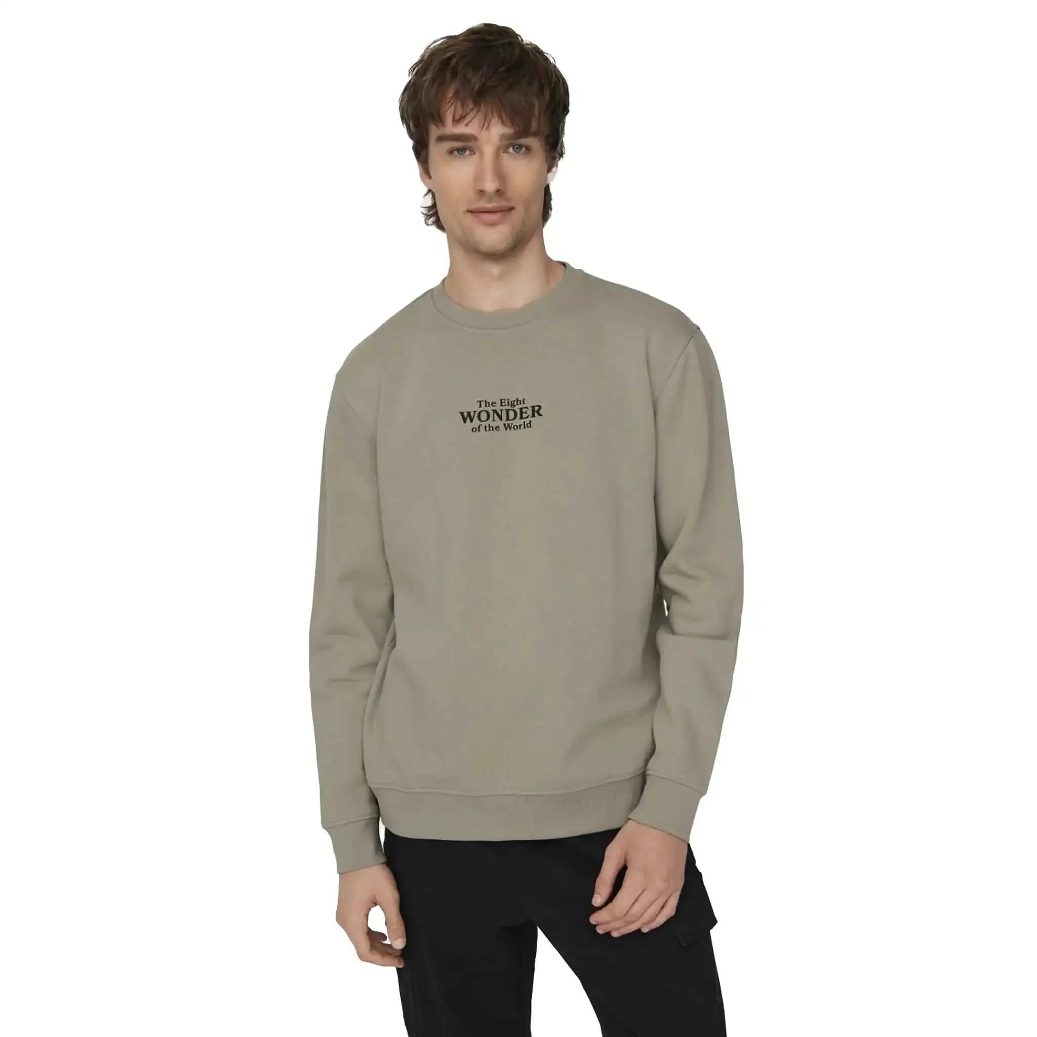 Kobe Bryant Celebrity Crew Neck Vintage Khaki Burned Sports