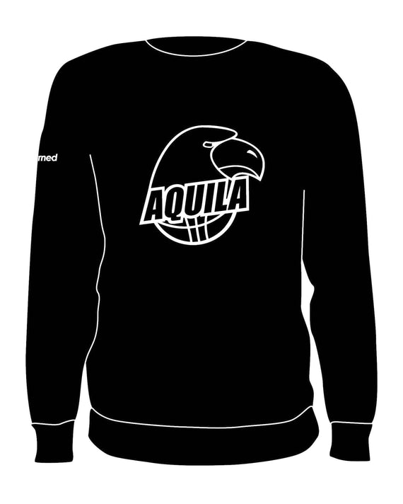 B.V. Aquila Crewneck Logo Zwart