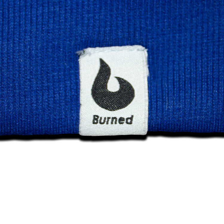 Burned Crewneck Royal Blue