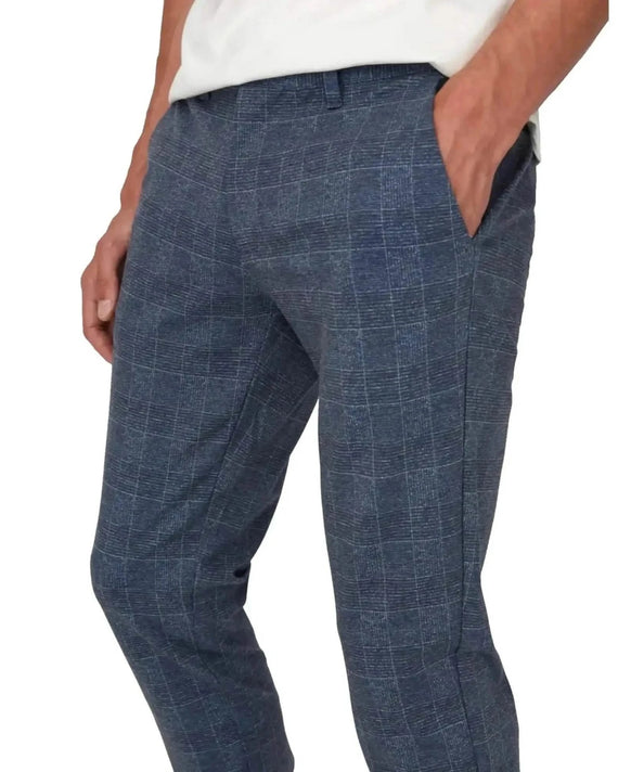 Mark Check Pantalon Hy Dress Blues