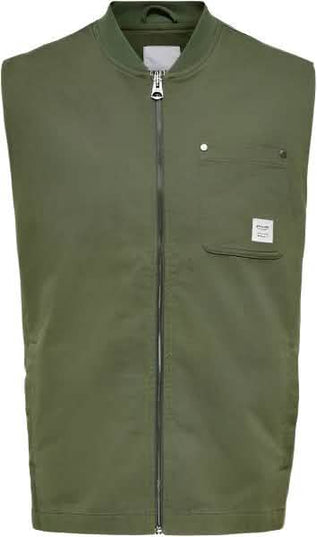 Only & Sons Life Gilet Groen