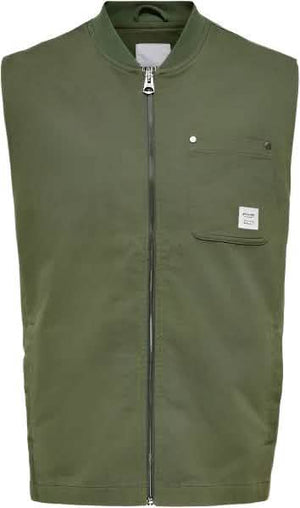 Only & Sons Life Gilet Groen