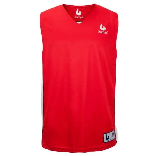 Burned Beidseitig Jersey Rot Weiß