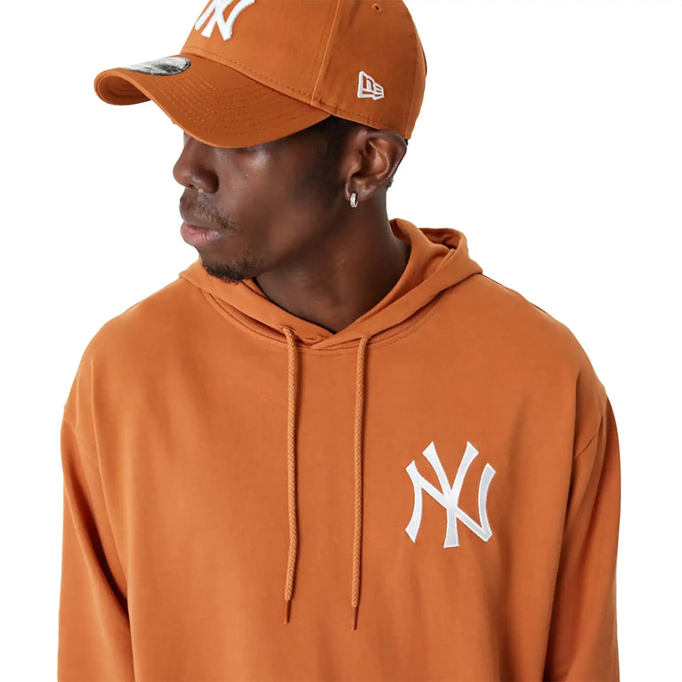 New York Yankees League Essential Oversized Hoodie Orange