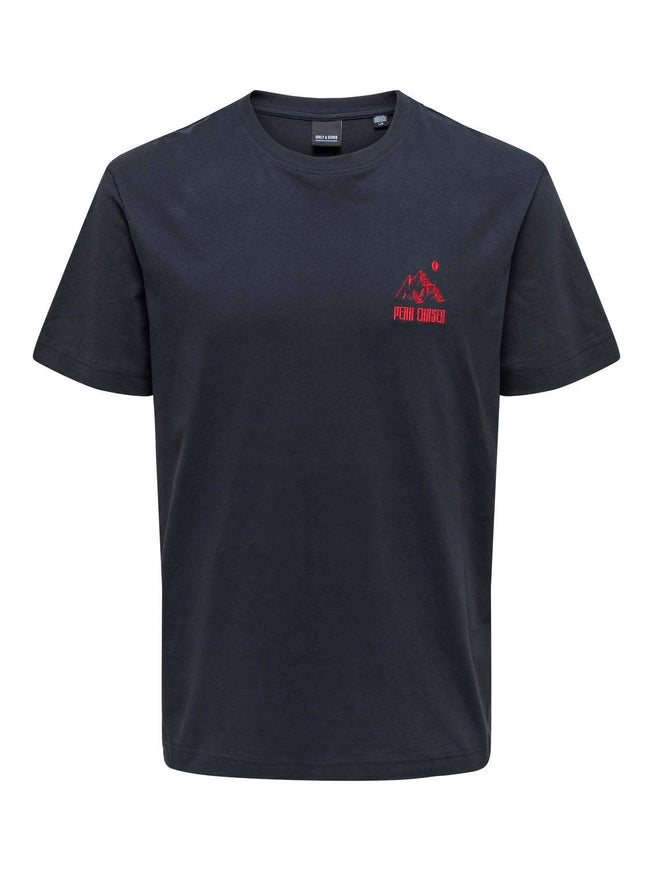 Carl Chase Montagne T-Shirt Marine