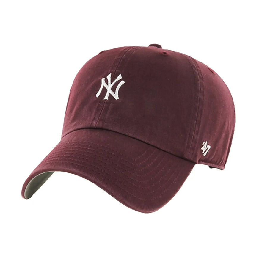 New York Yankees Base Runner Mini Logo Cap Dark Maroon