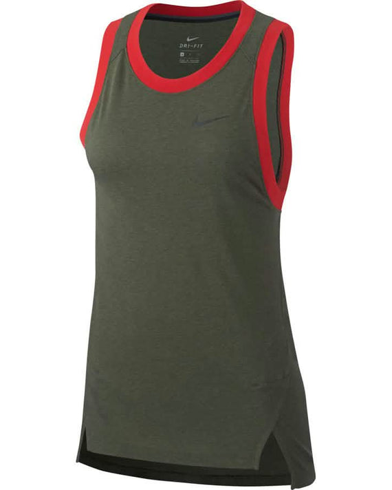 Nike Elite Dames Basketball Tank Top Khaki Dri-Fit