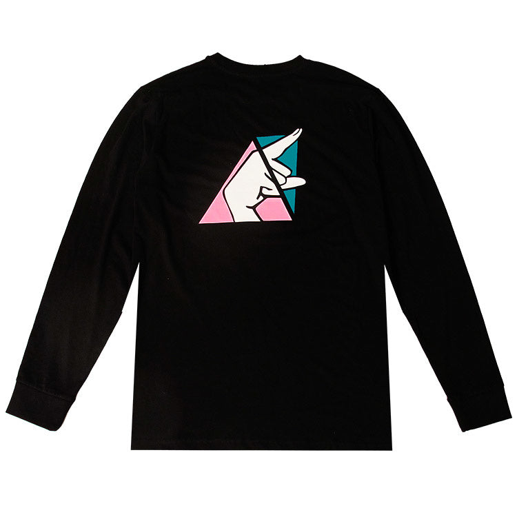 Check Clothing Pointing At The Future Longsleeve Zwart