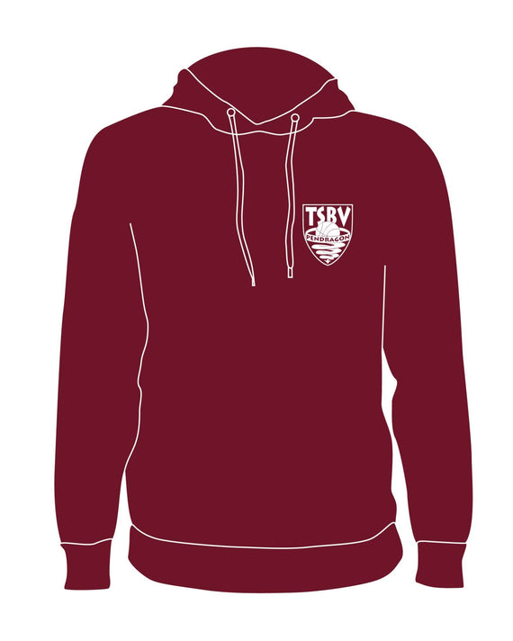 T.S.B.V. Pendragon Hoodie Logo Klein ordeaux