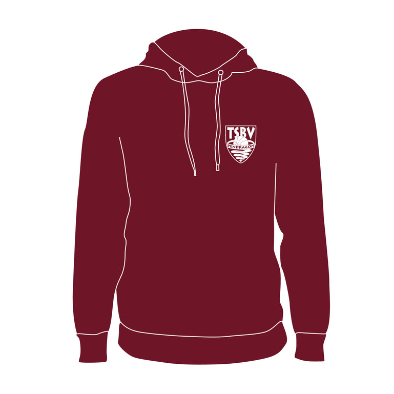 TSBV Pendragon Sweat à capuche Logo Petit Bordeaux