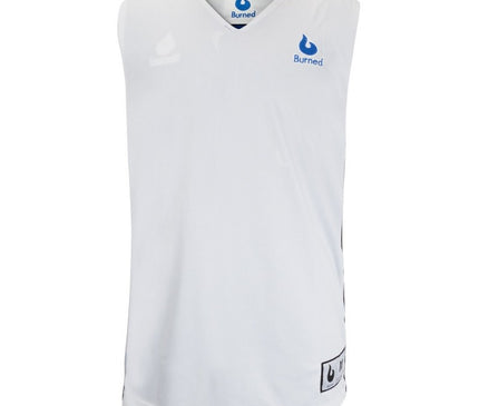 Burned Double Sided Jersey Blue White