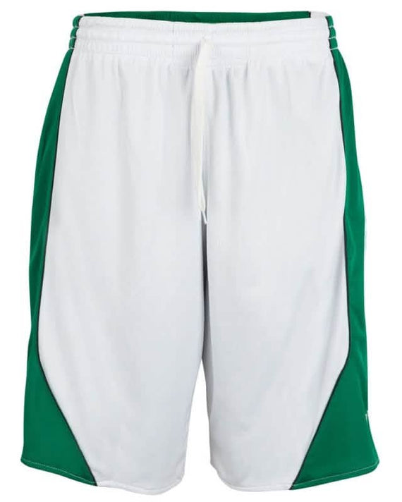 Burned Dubbelzijdig Short Groen Wit