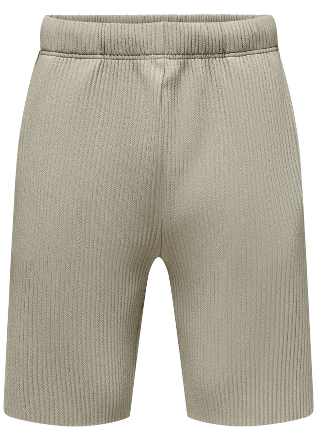 Asher Relax Pleated Short Beige