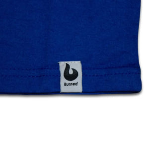 Burned T-shirt Royal Blauw