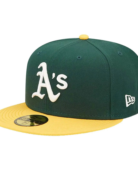 Oakland Athletics 59Fifty Fitted Cap Green Yellow