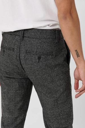 Mark Pants Check GW Medium grau Melange