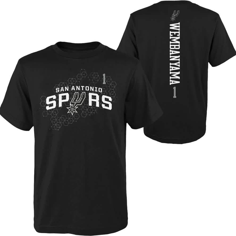 San Antonio Spurs T-Shirt Victor Wenbanyama Black