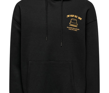The Mad Hat Shop Hoodie Black & Yellow