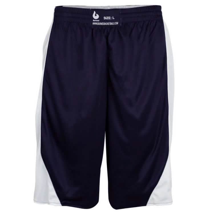 Short Double Face Burned Bleu Foncé Blanc