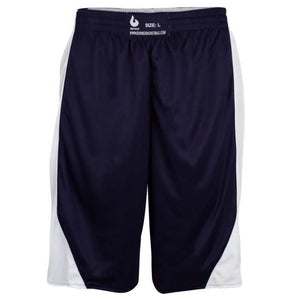 Burned Dubbelzijdig Short Donkerblauw Wit