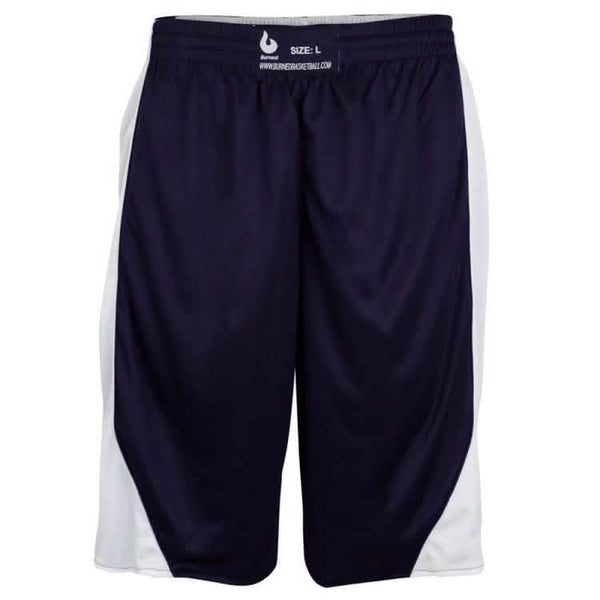 Burned Dubbelzijdig Short Donkerblauw Wit