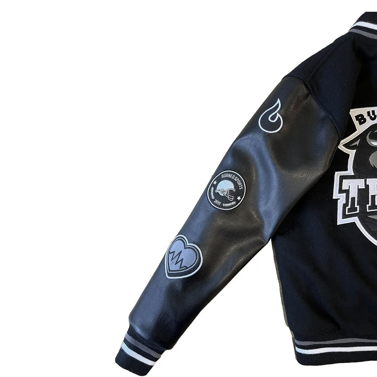 Varsity Panther Jacket Noir blanc