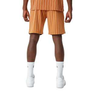 Pinstripe Shorts Orange