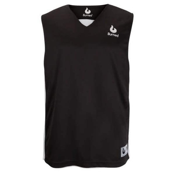 Burned Dubbelzijdig Jersey Zwart Wit