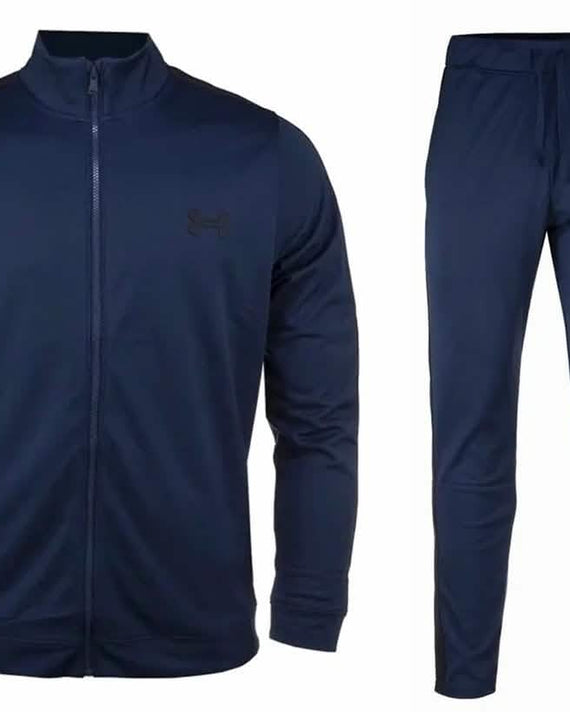 Under Armour Knit Trainingspak Compleet Navy Blauw