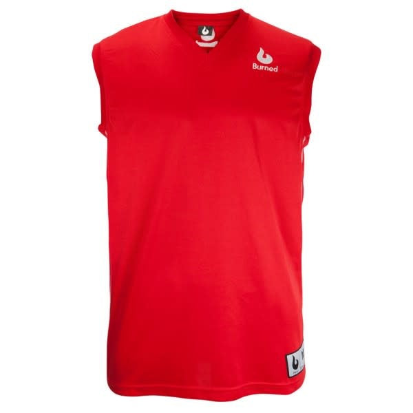 Maillot Burned Simple Face Rouge