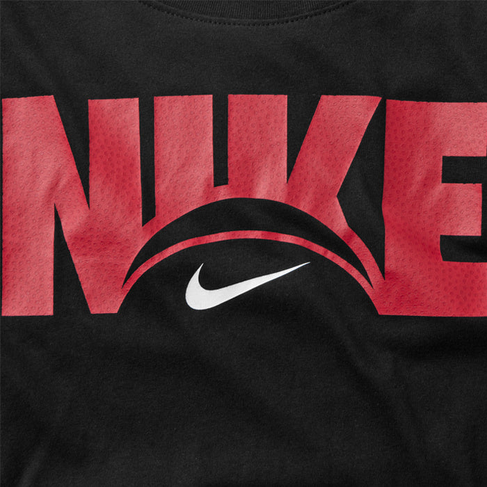 Nike Basketbal Dri-Fit Logo T-shirt Zwart Rood