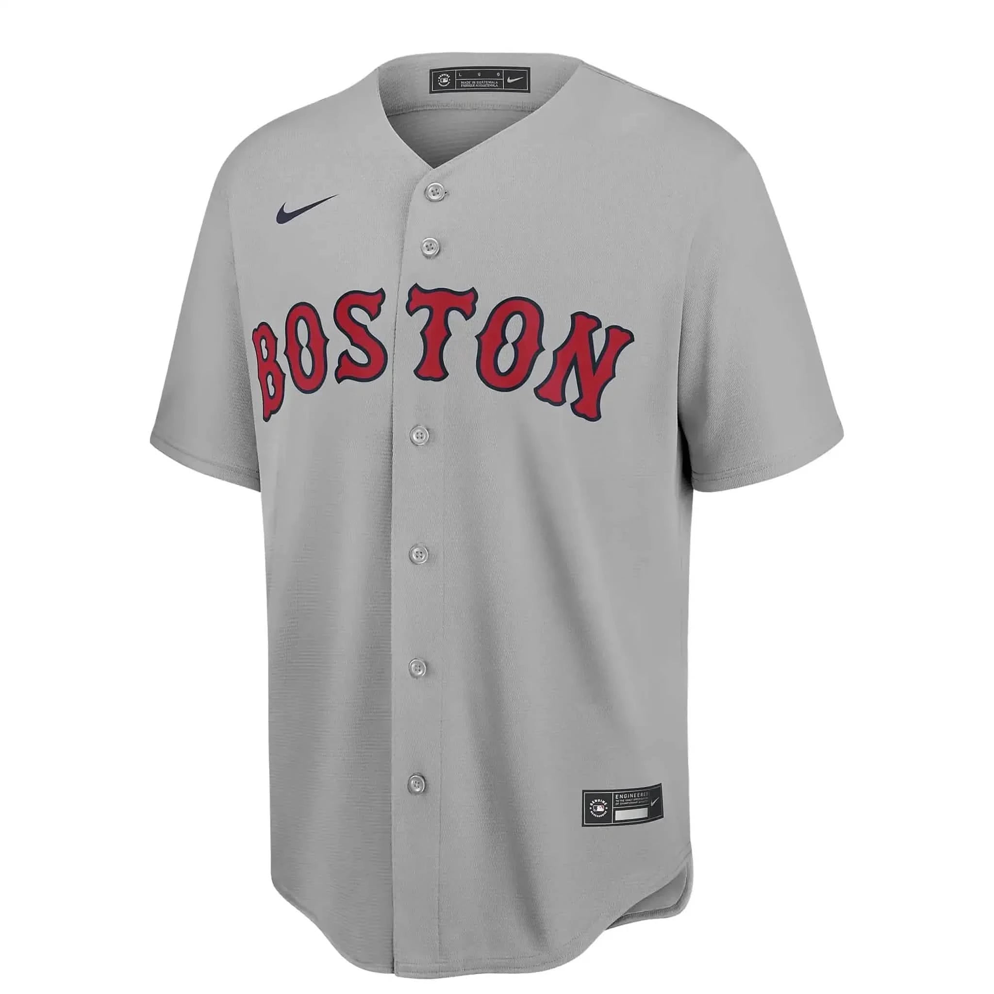 Boston Red Sox Replica Road Jersey Burned Sports