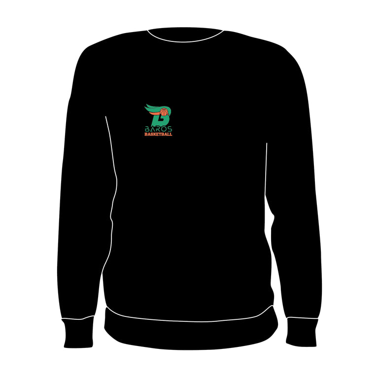 EBV Baros Crewneck Borduursel Zwart