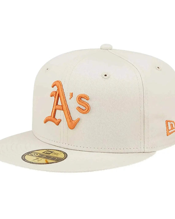 Oakland Athletics Fitted Cap Creme Orange