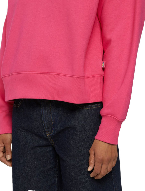 Dickies-Summerdale-Sweatshirt-Roze-Model-Close-Up-Down-Side