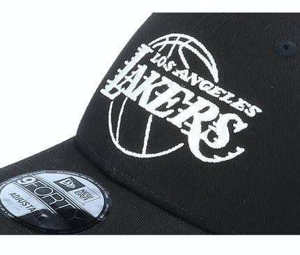 Los Angeles Lakers 9forty Cap Zwart Wit