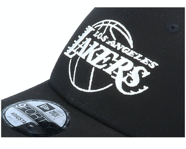 Los Angeles Lakers 9forty Cap Zwart Wit