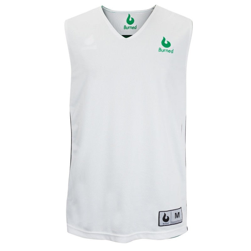 Burned Double-Sided Jersey Green White