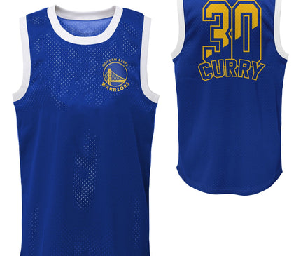 Maillot NBA Steph Curry Bleu (Logo Poitrine)