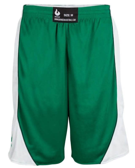 Burned Dubbelzijdig Short Groen Wit