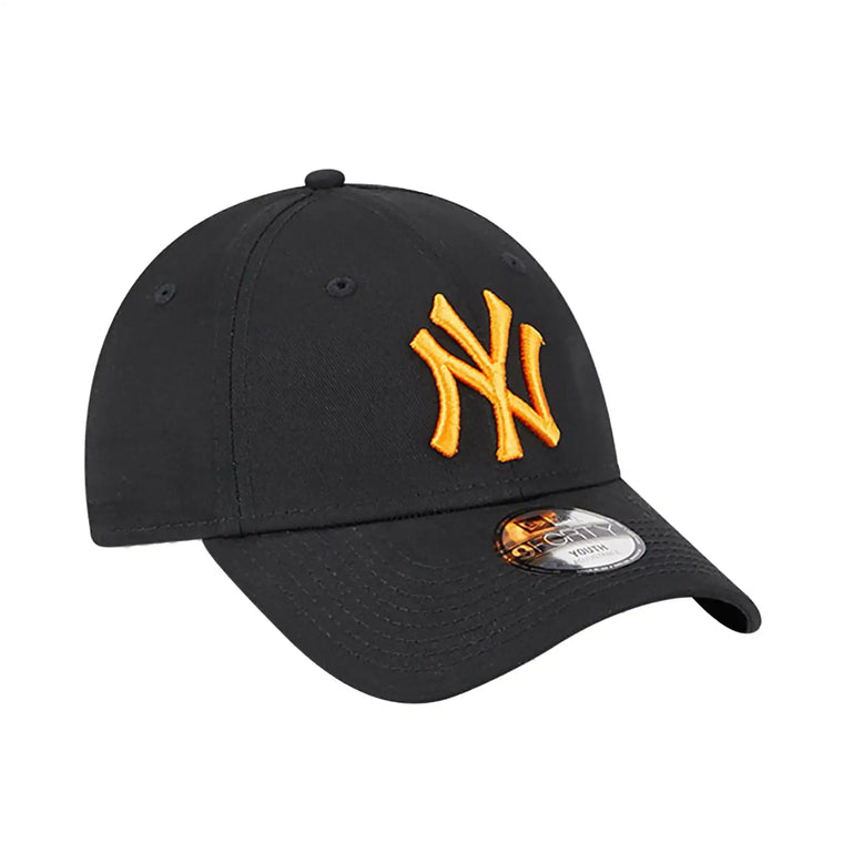 New York Yankees  9Forty Youth Cap Black Orange